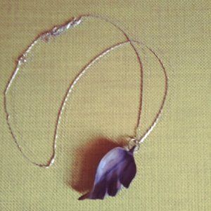 Vintage Handmade Owens Wooden Leaf Necklace 30"